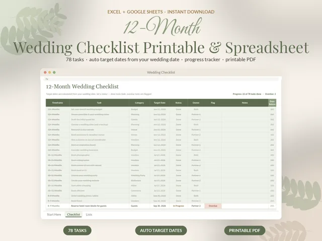 Wedding Checklist preview